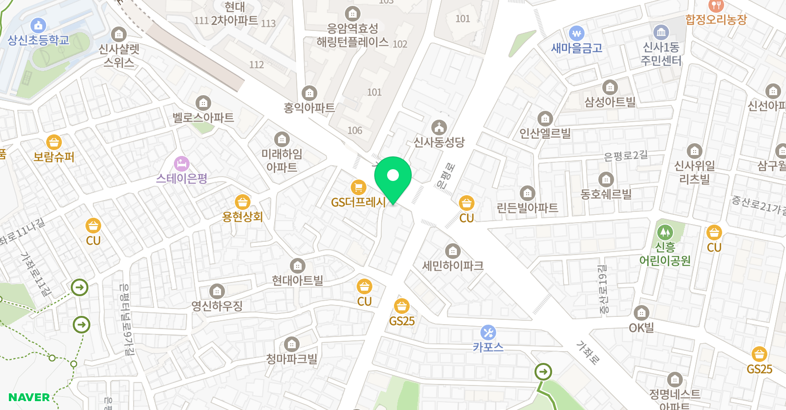 연세스마트 학원 신사상신점 위치