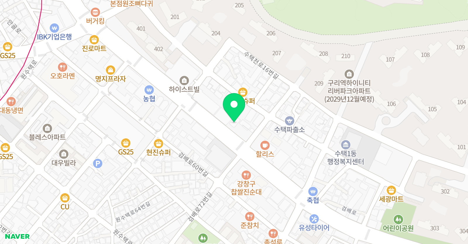 지앤티 풋살장 위치