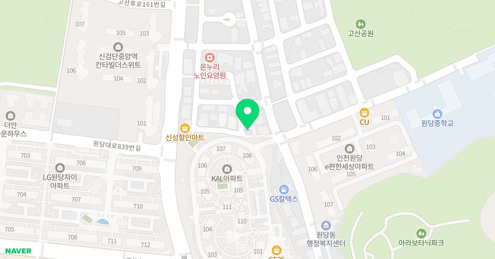 토끼붓 미술학원 위치