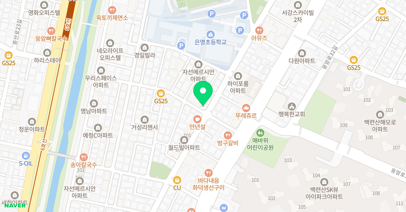 아트아이즈 미술학원 위치