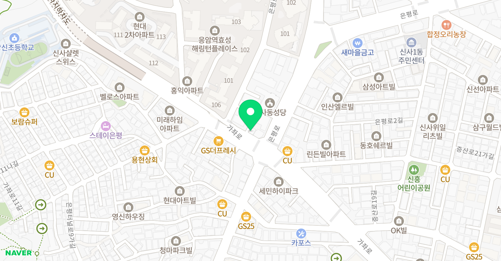엔비 학원 위치