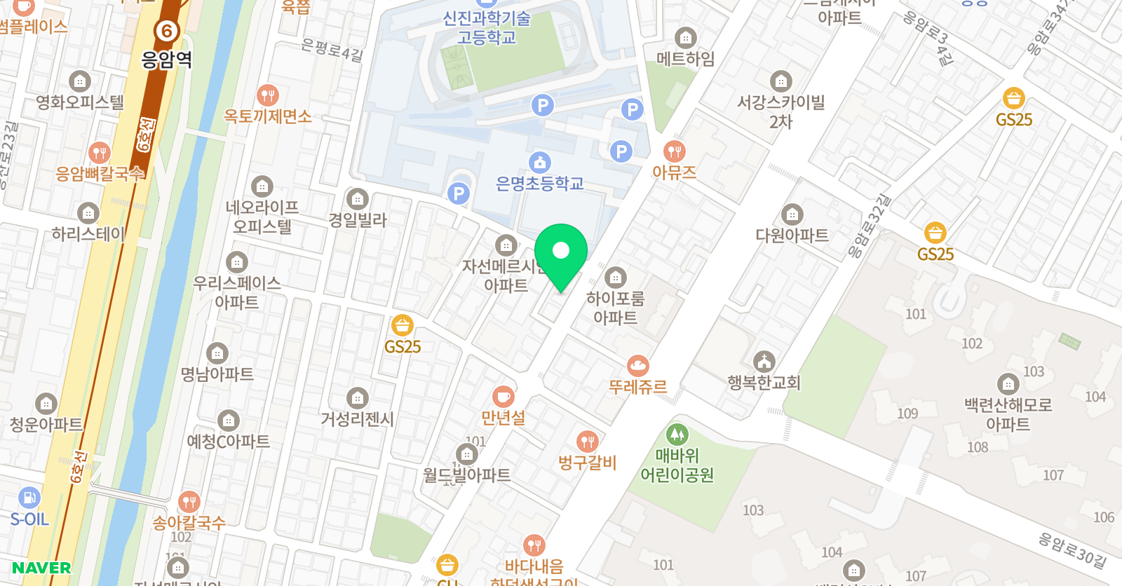 비끄아트 미술학원 은명초점 위치