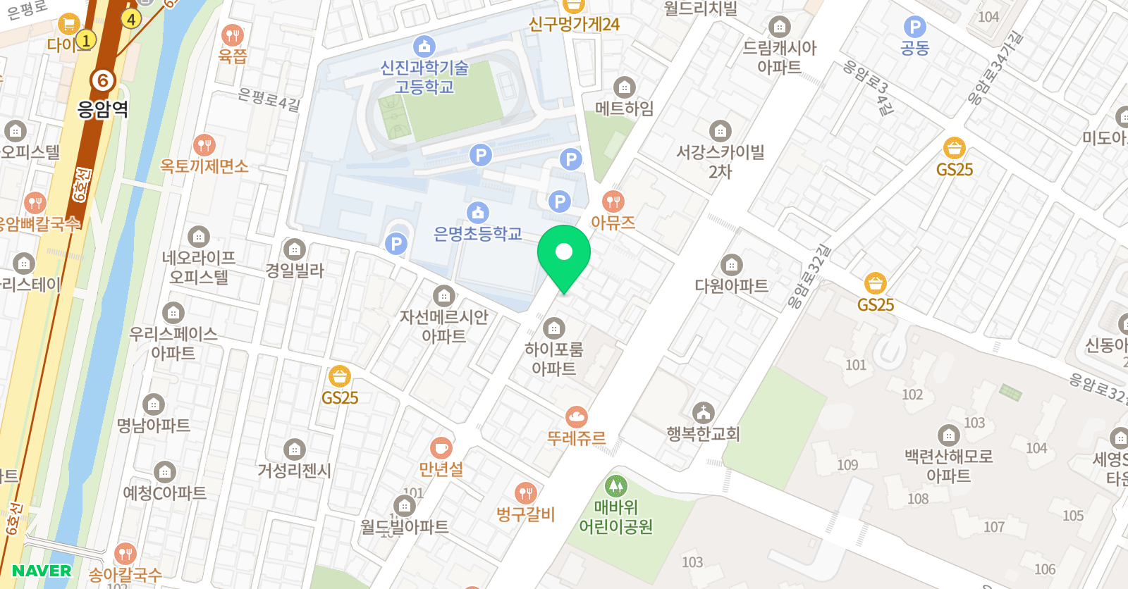 바하트 수학학원 초등전문관 위치