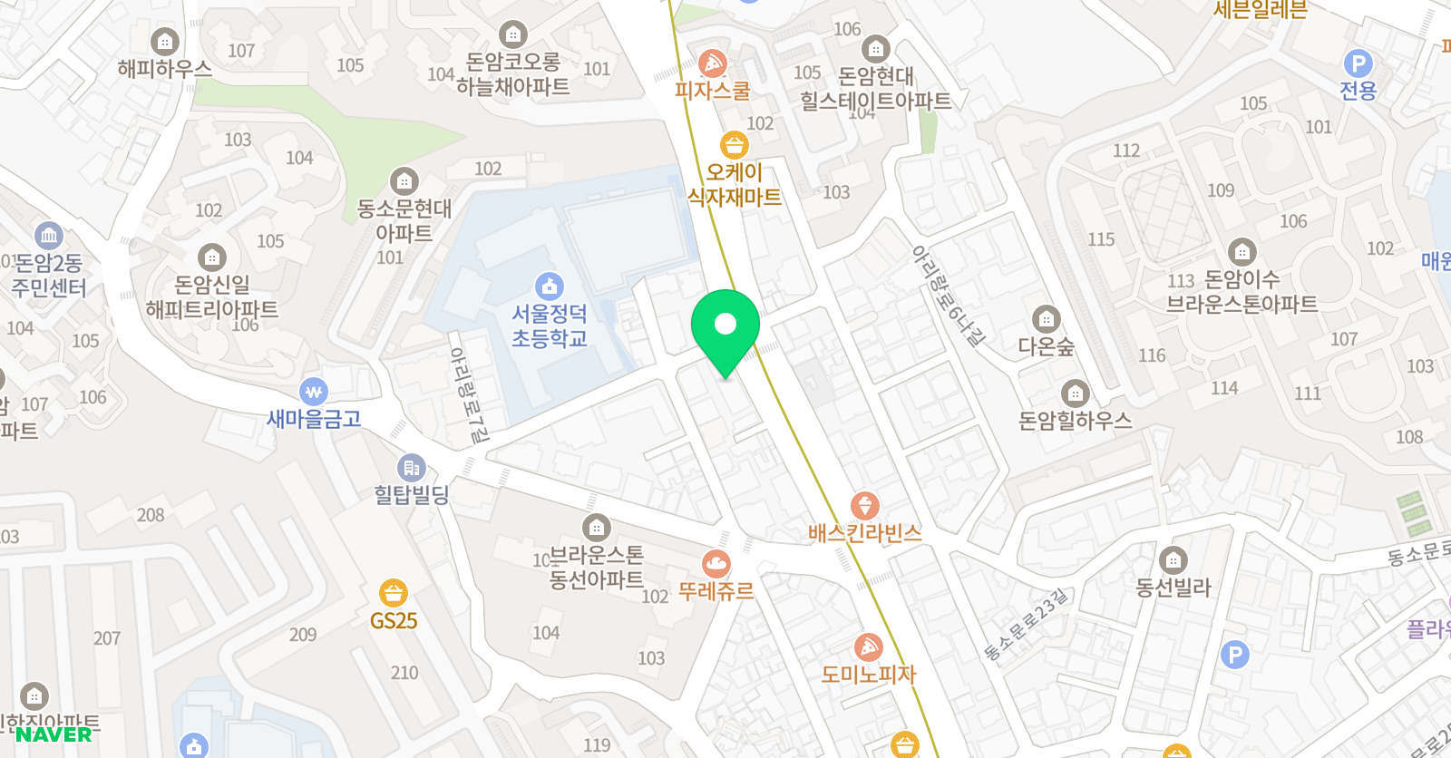 경희대 우리 태권도 위치