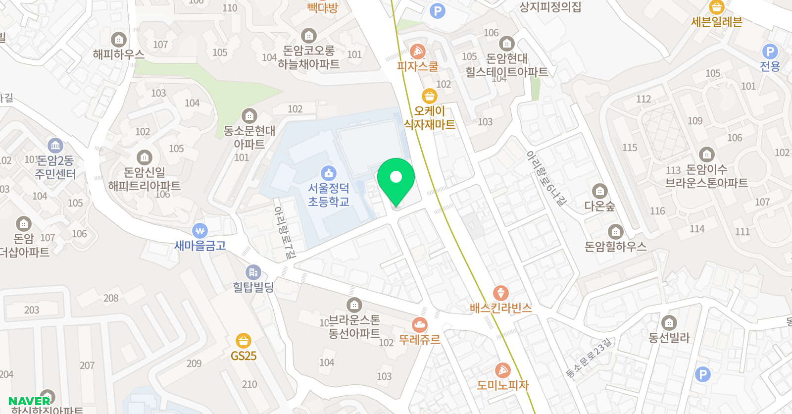 예랑 음악학원 위치
