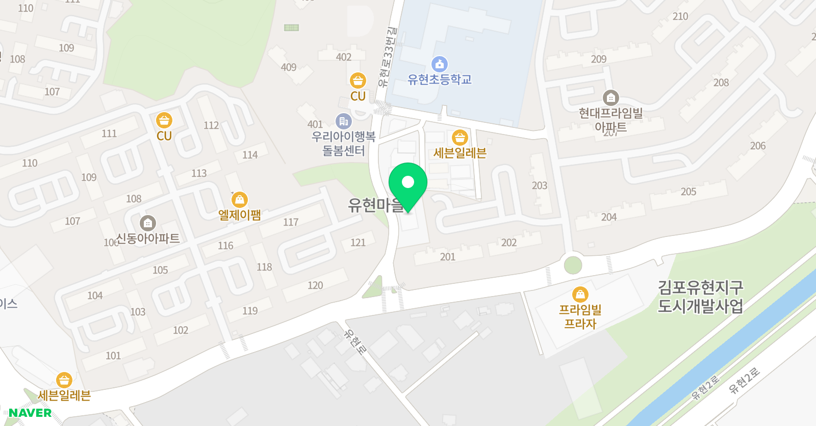 스마트해법수학 김포풍무유현마을점 위치