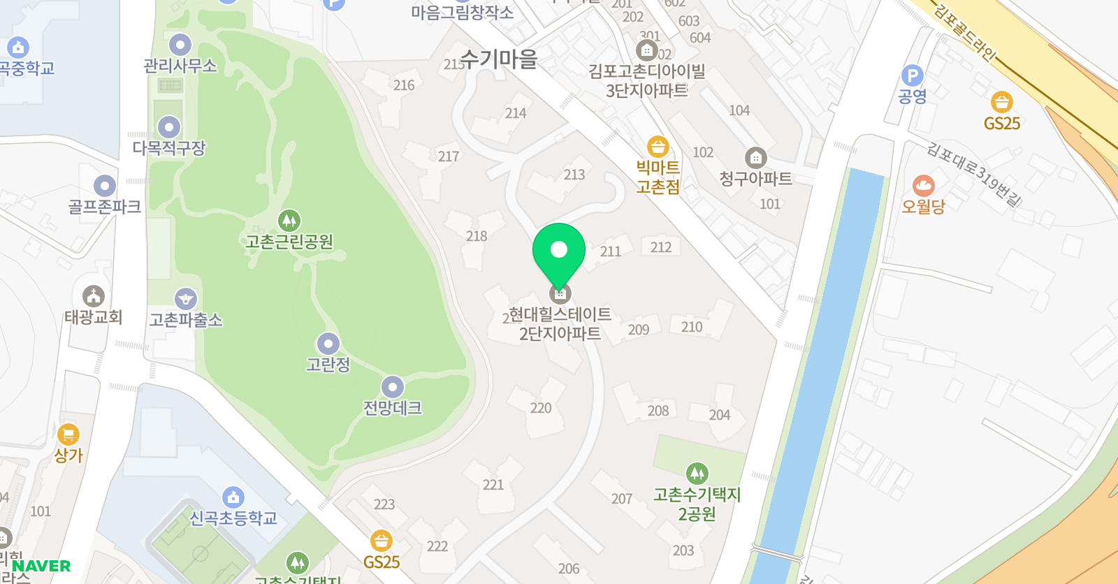 P 잉글리쉬 원어민영어회화 위치