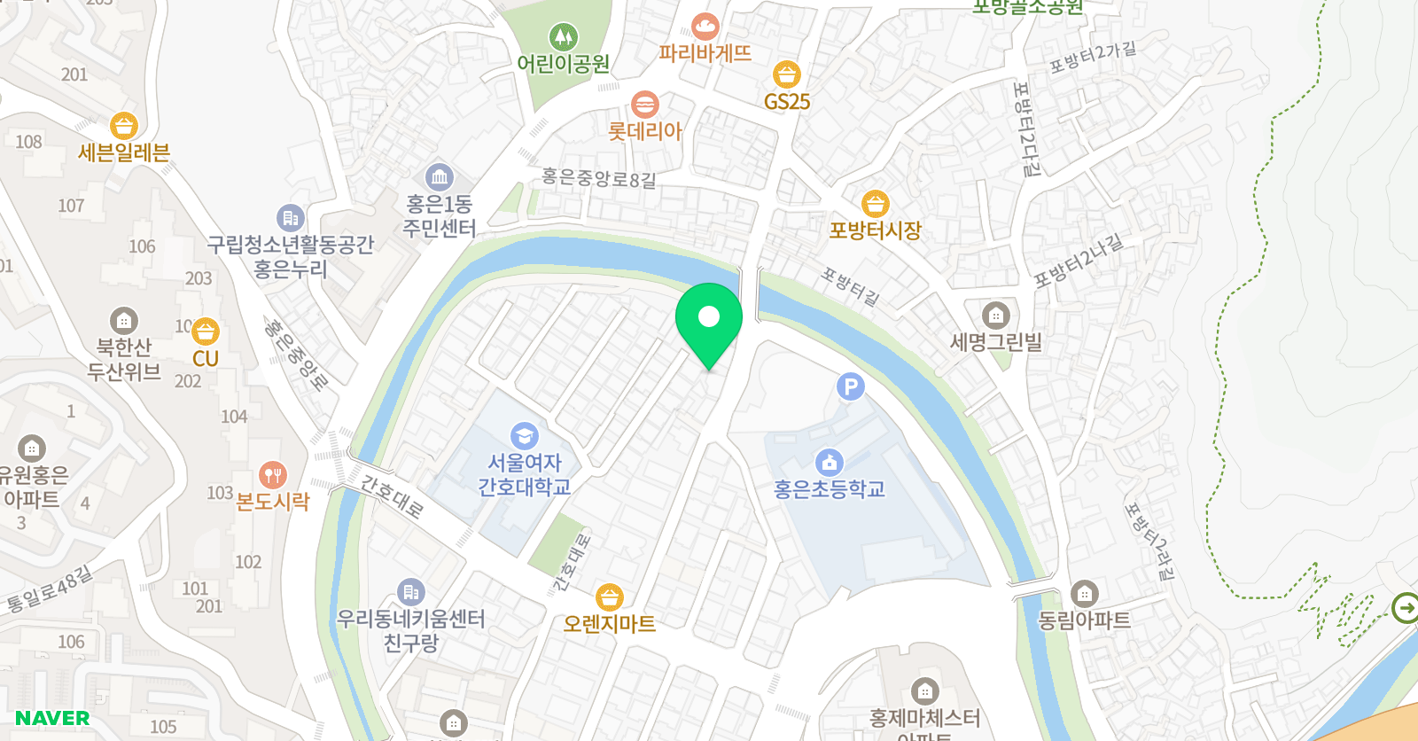 홍은영수 전문학원 위치