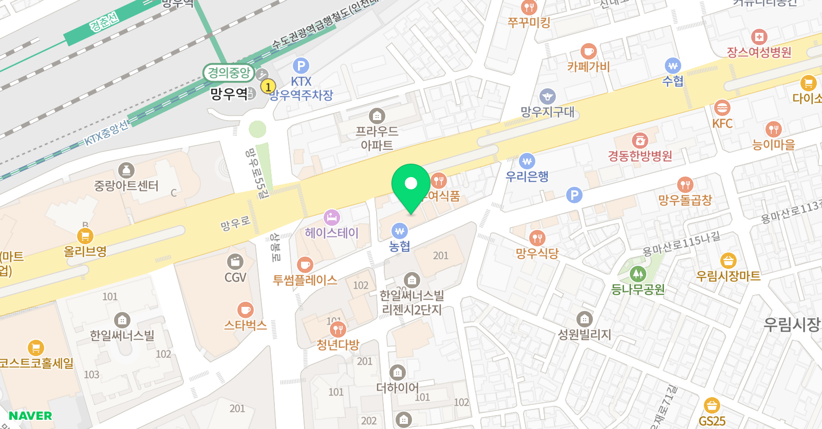 GLEC 어학원 중랑캠퍼스 위치
