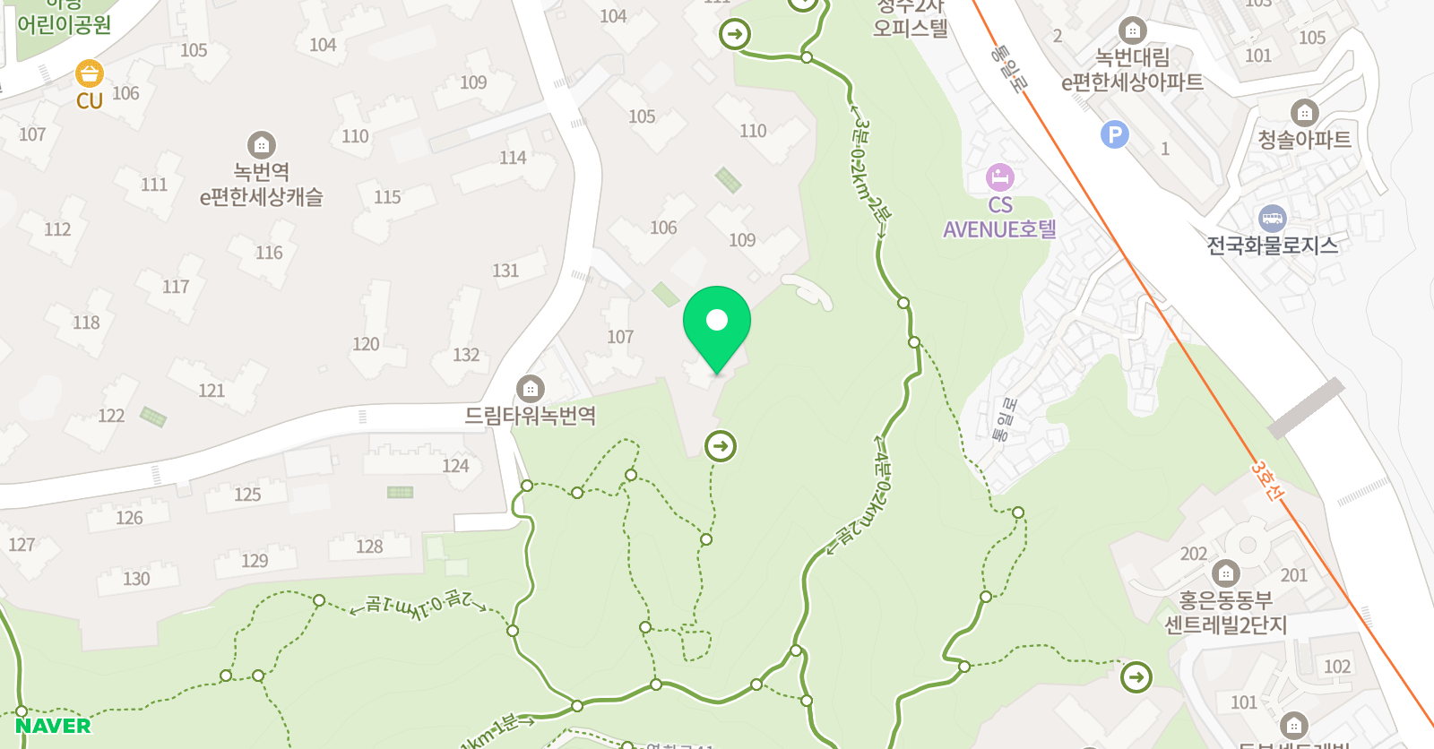 플레이팩토 힐스테이트녹번역점 위치