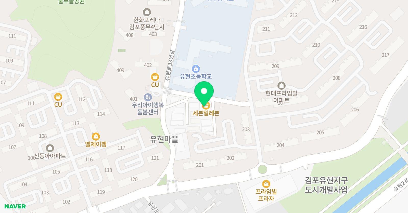 푸른바다 음악학원 위치