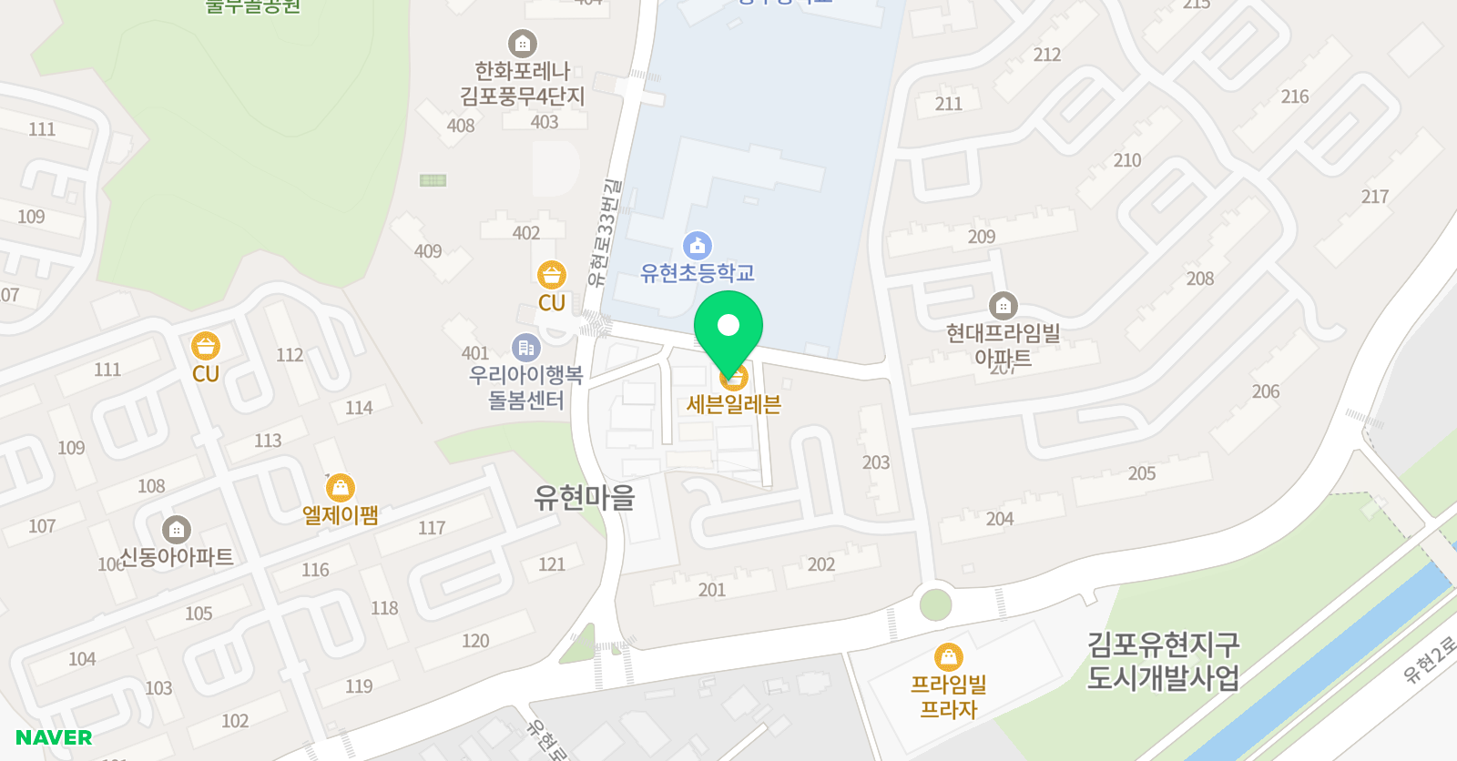 삼성영어홈런스마트클래스 풍무교실 위치