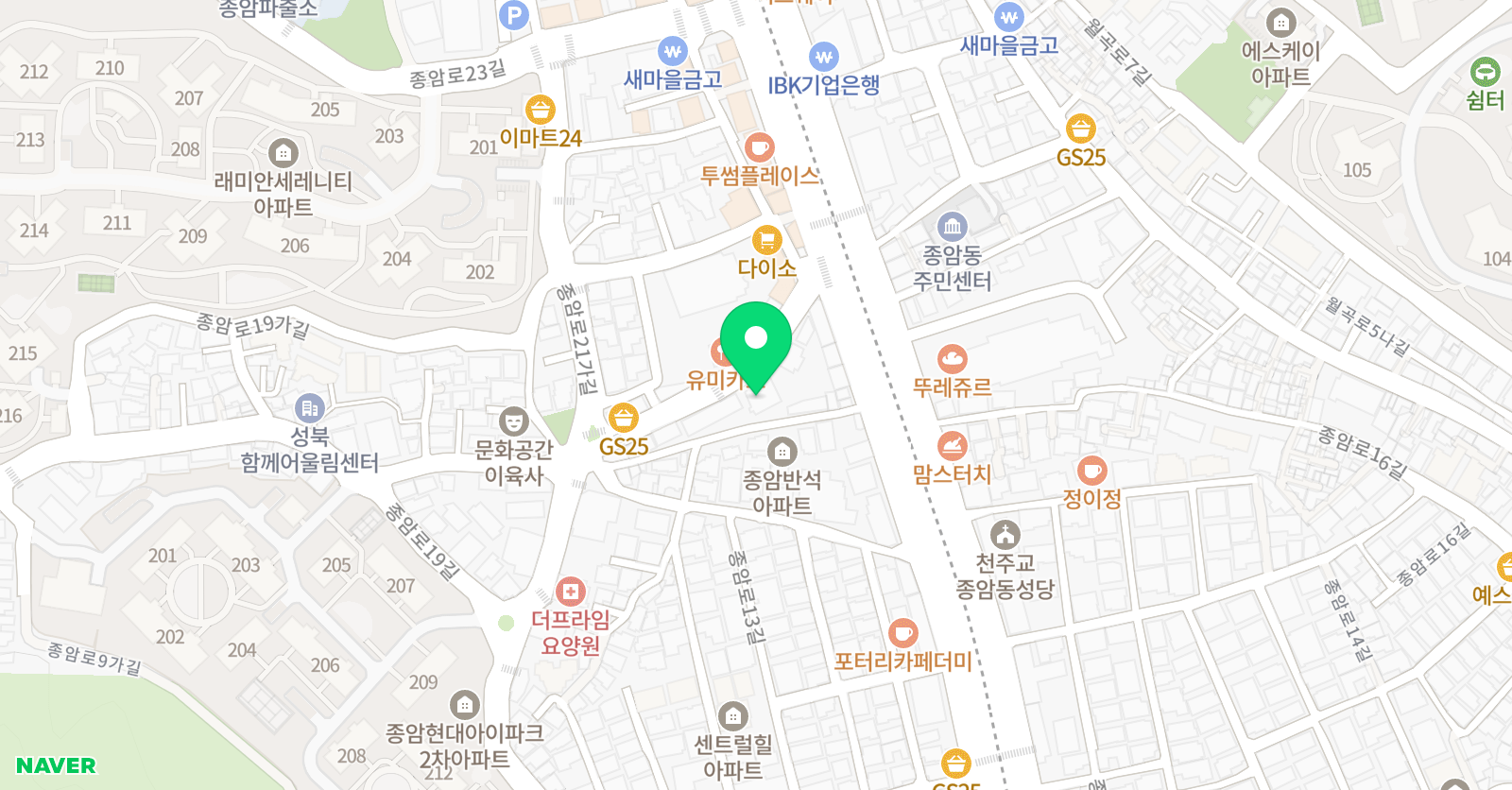 안 암학원 위치