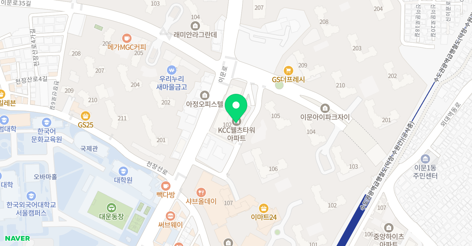 에듀바비 중랑신내지점 위치