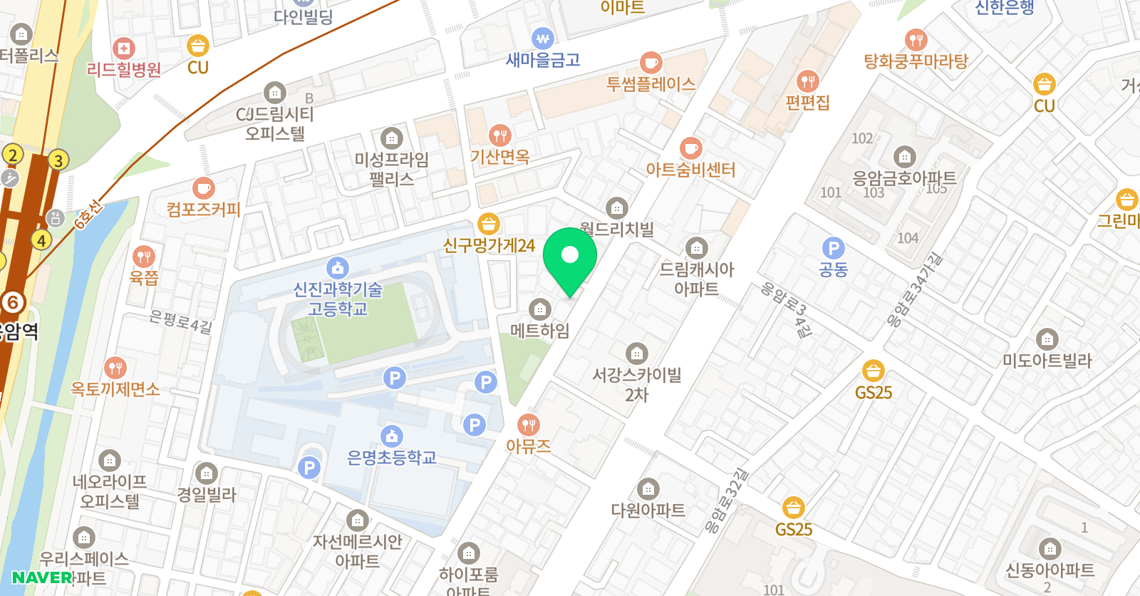 스타클래스 태권도장 천마 위치