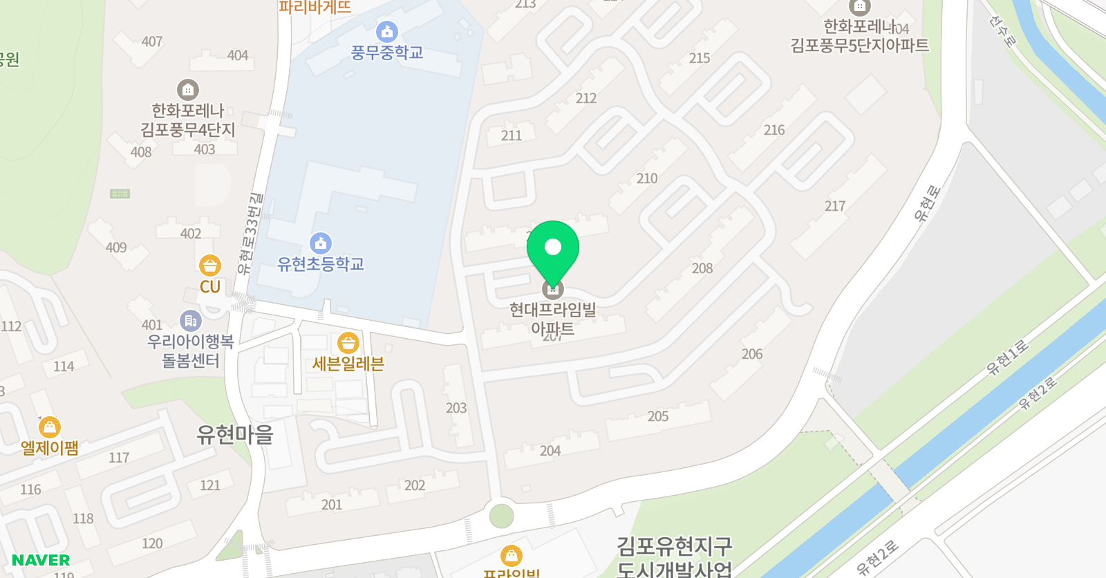 책나무 김포풍무점 위치