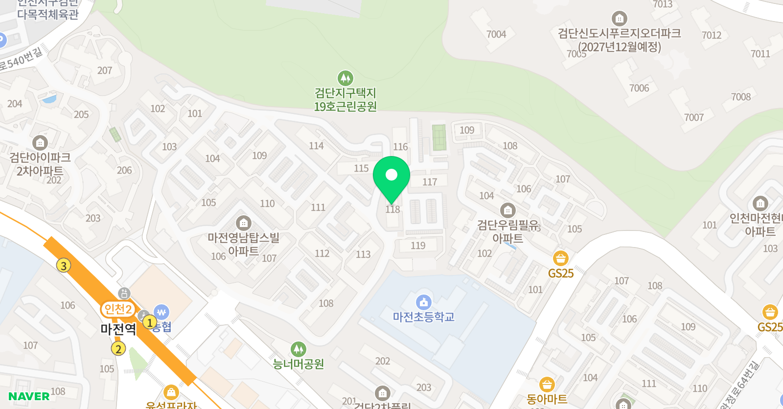 스마트해법 영어 마전영남탑스빌점 위치