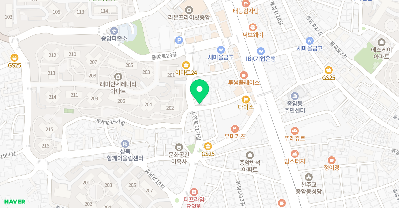 캐치수학교습소 위치