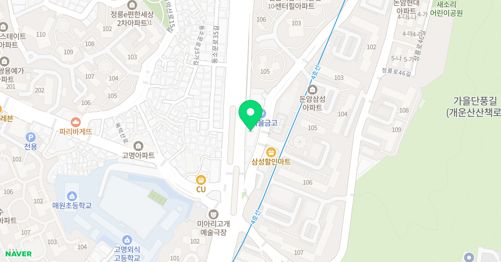 와와 학습코칭학원 돈암점 위치