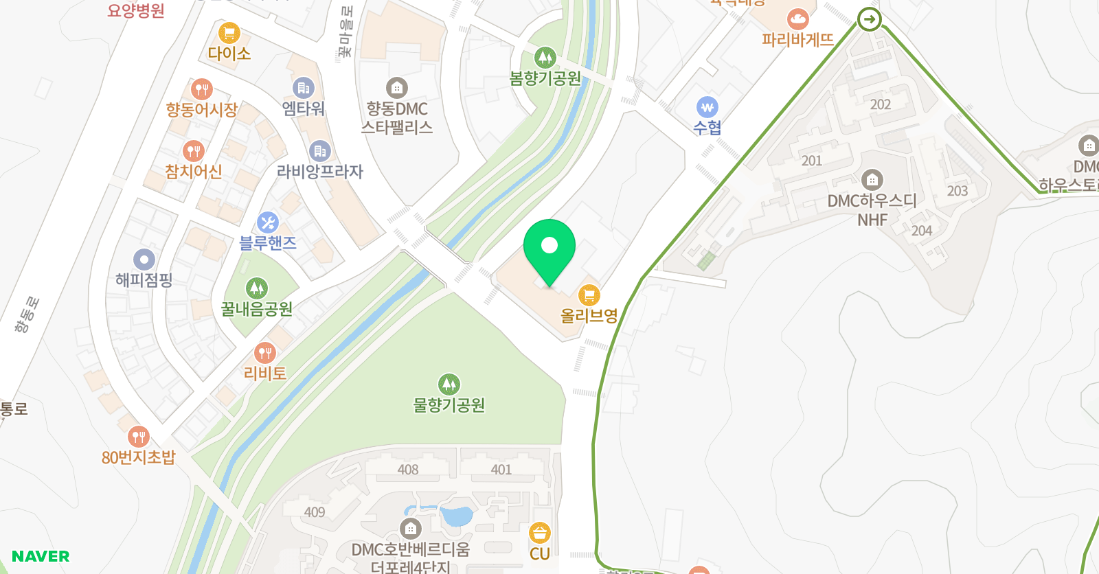 가디언 어학원 향동캠퍼스 위치