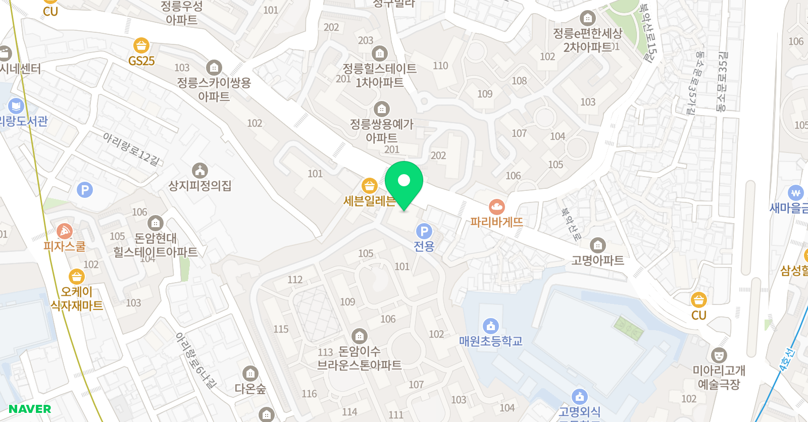 돈암연세 음악학원 위치