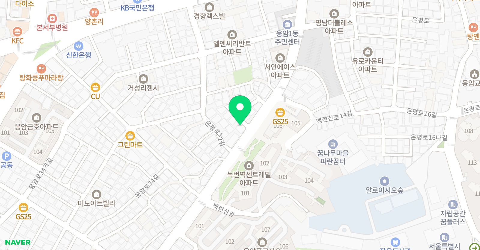 오아이스잉글리쉬 영어전문학원 위치