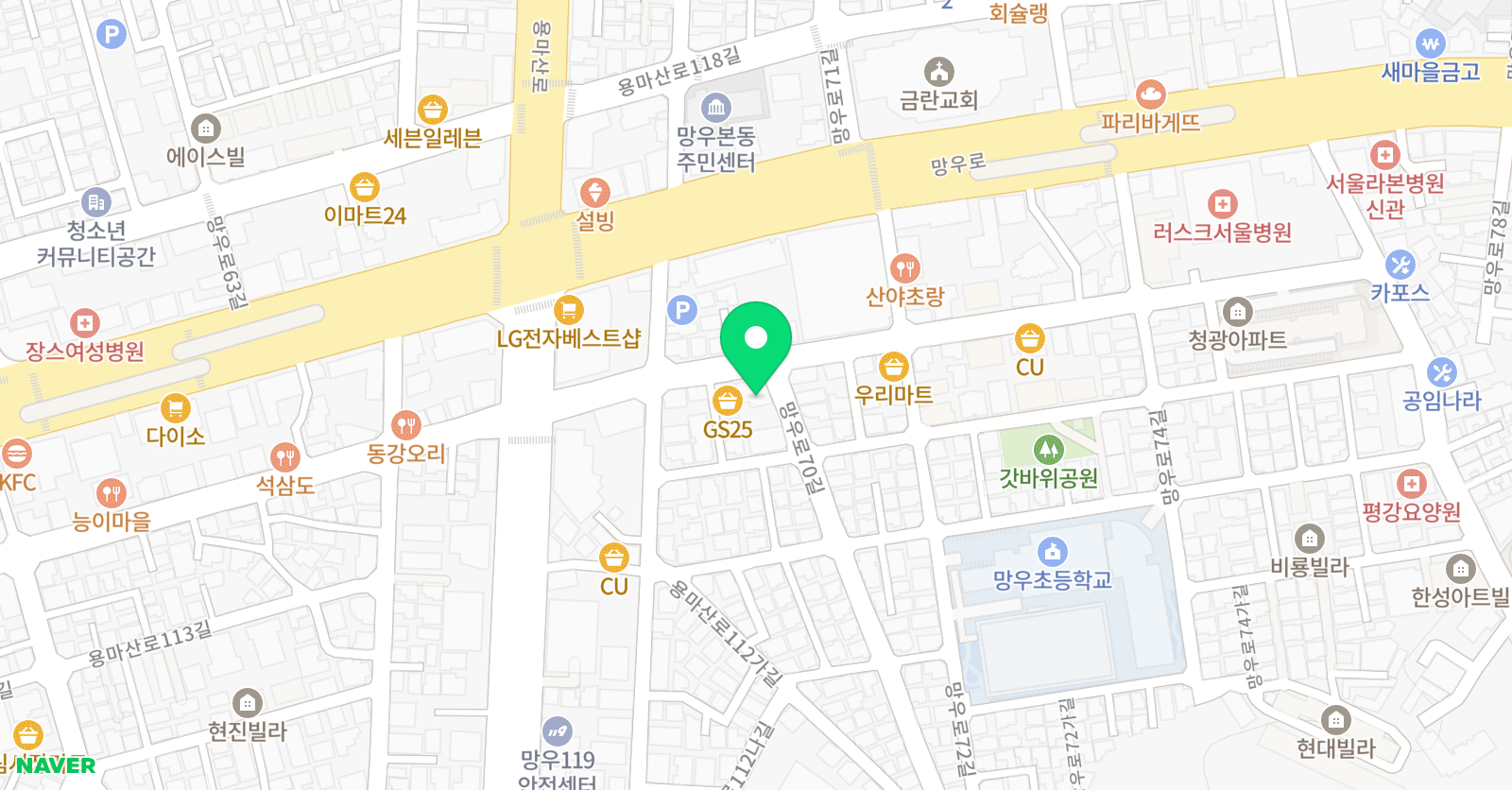 베스트보습학원 위치