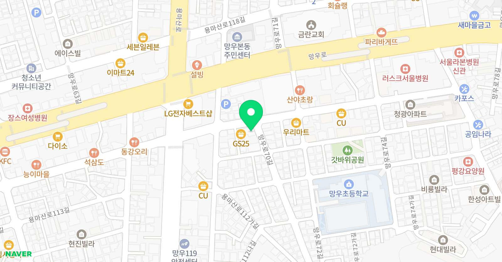 줄리어드 음악미술 위치
