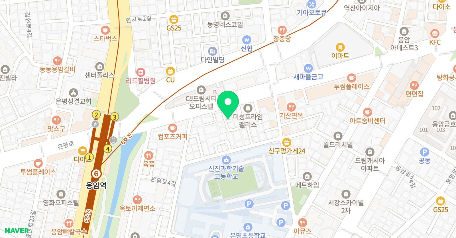 북마스터 영어도서관 학원 위치