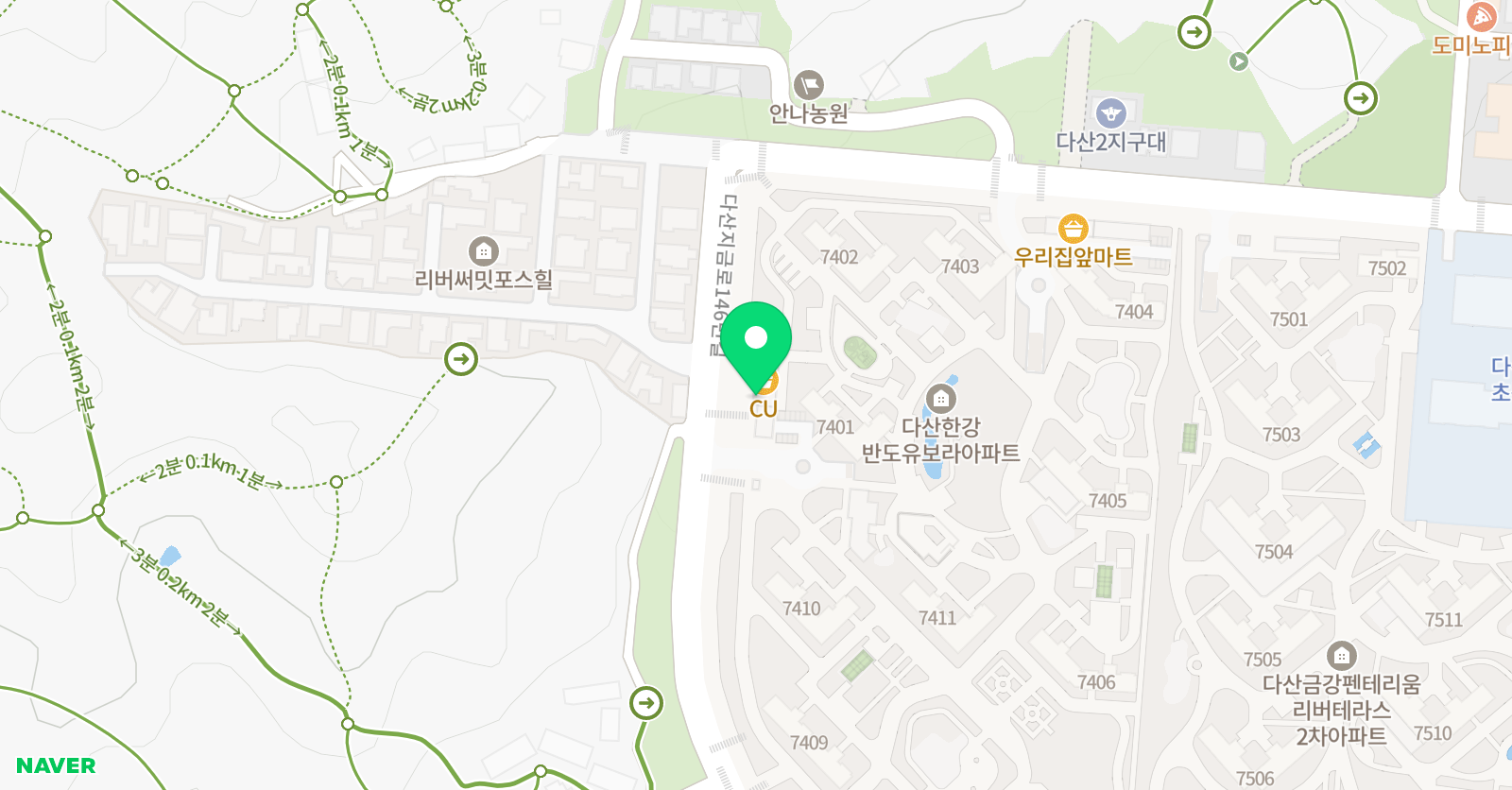 다산줄리어드 음악학원 다산 위치