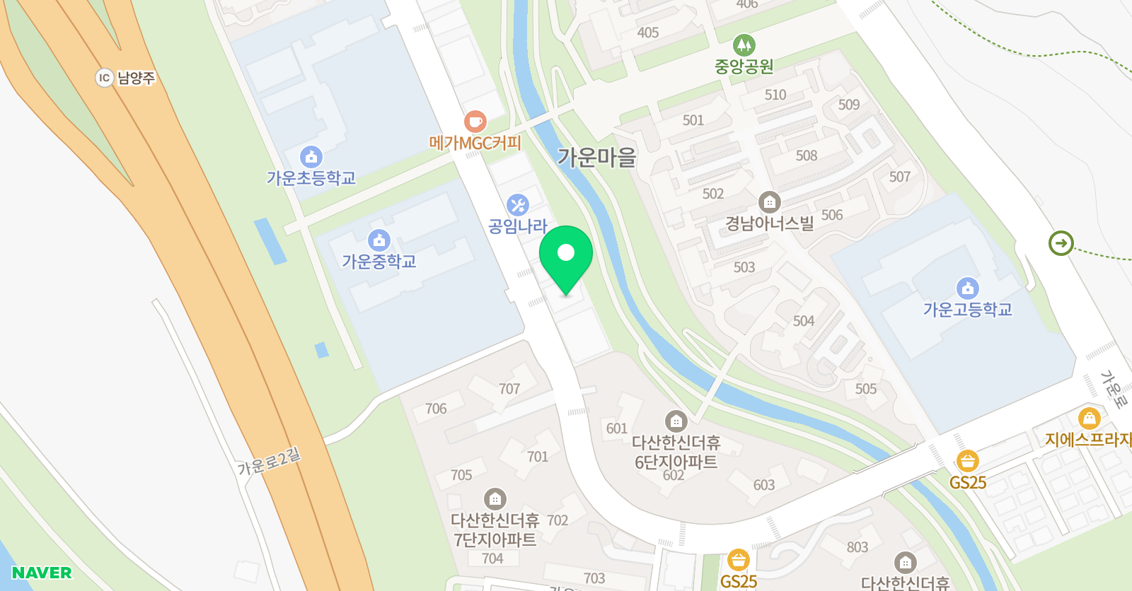 하도 독서논술학원 위치