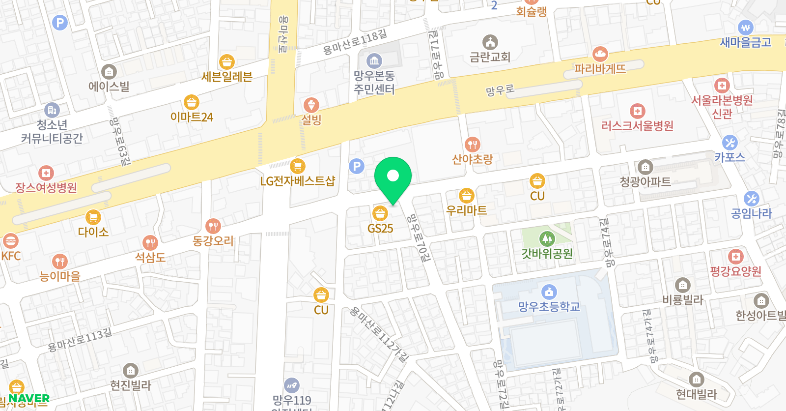 아성 태권도 위치