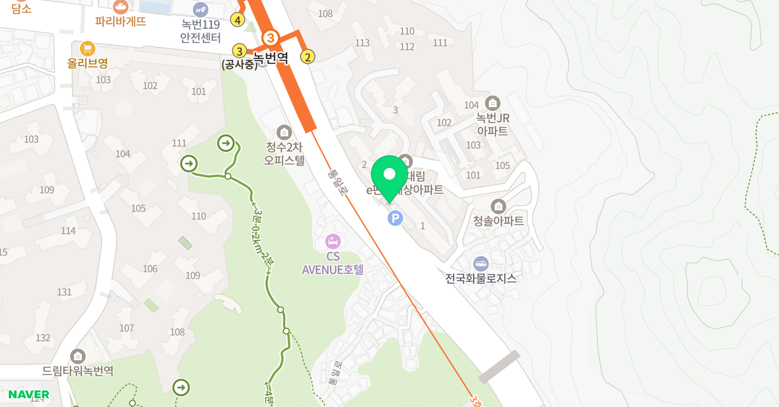 걸음 악학원 위치