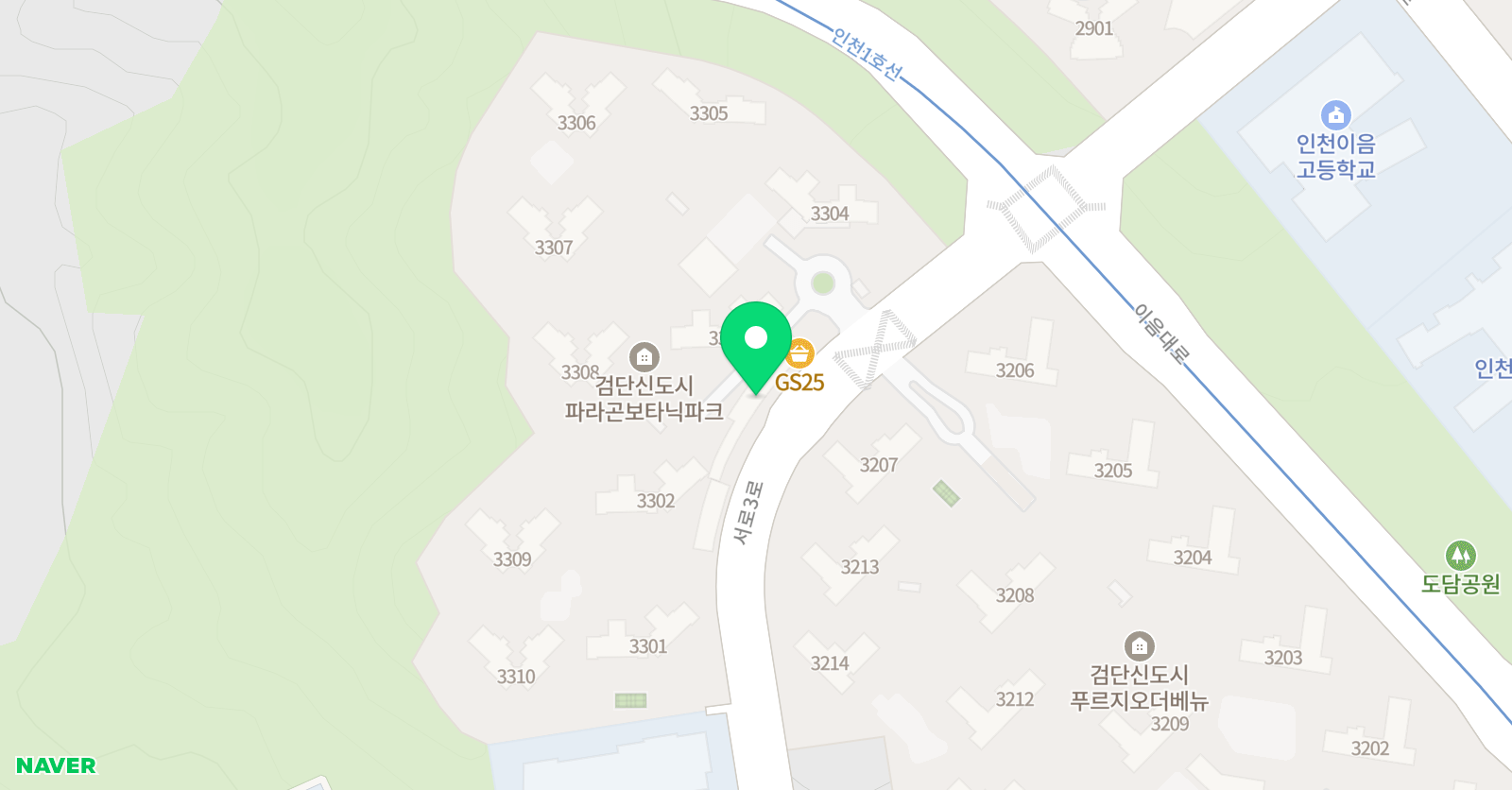 하랑다올 수학 위치