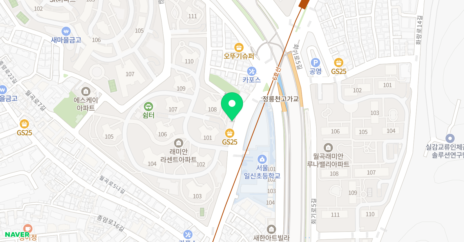 지니어스아워 영어학원 위치
