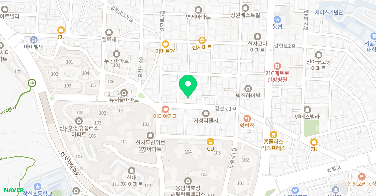 쌤 영어학원 위치