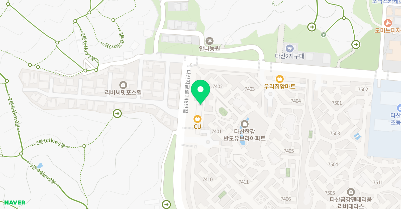 다산 국가대표 태권스쿨 위치