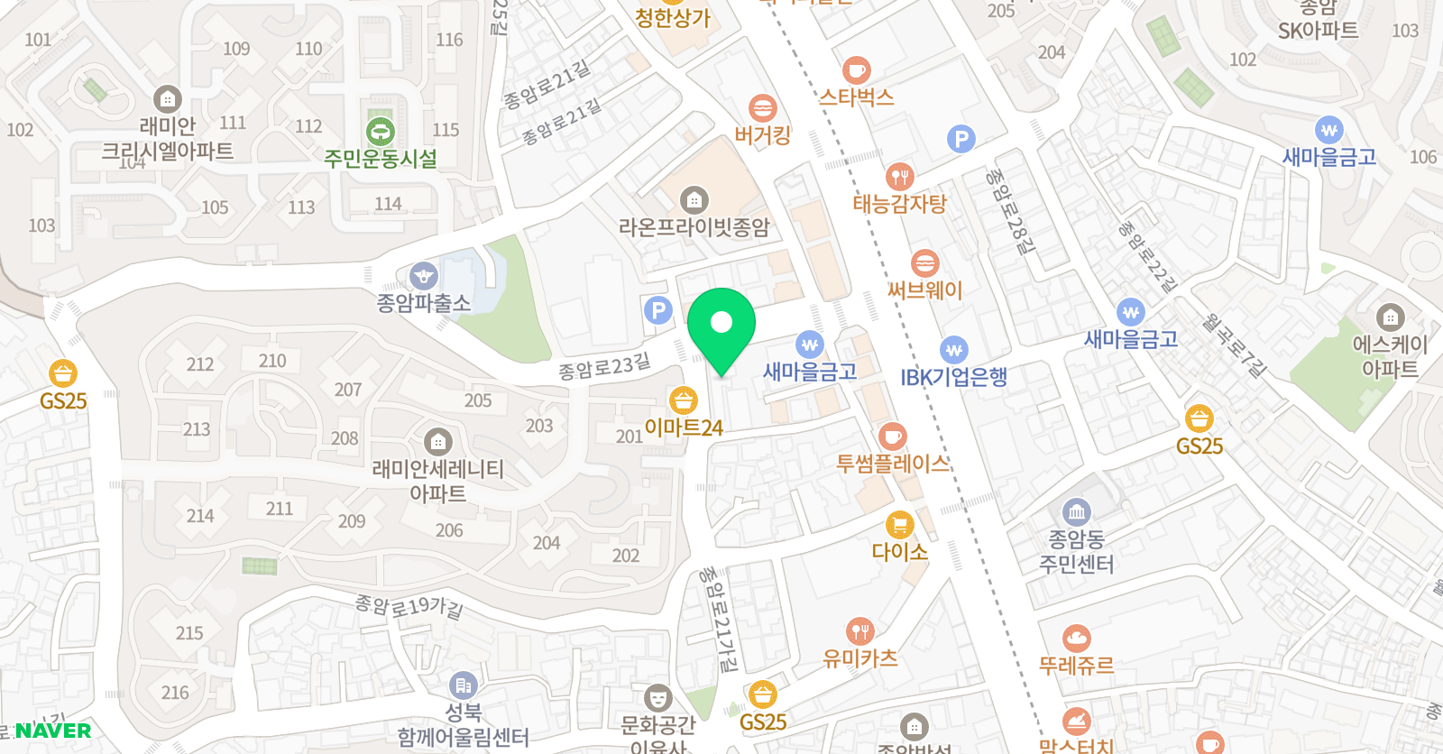 YONSEI 종암 해법수학 위치