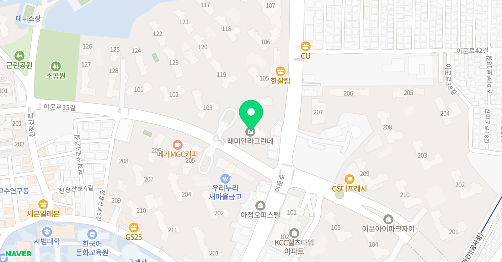 라그란데피아노 음악교습소 위치