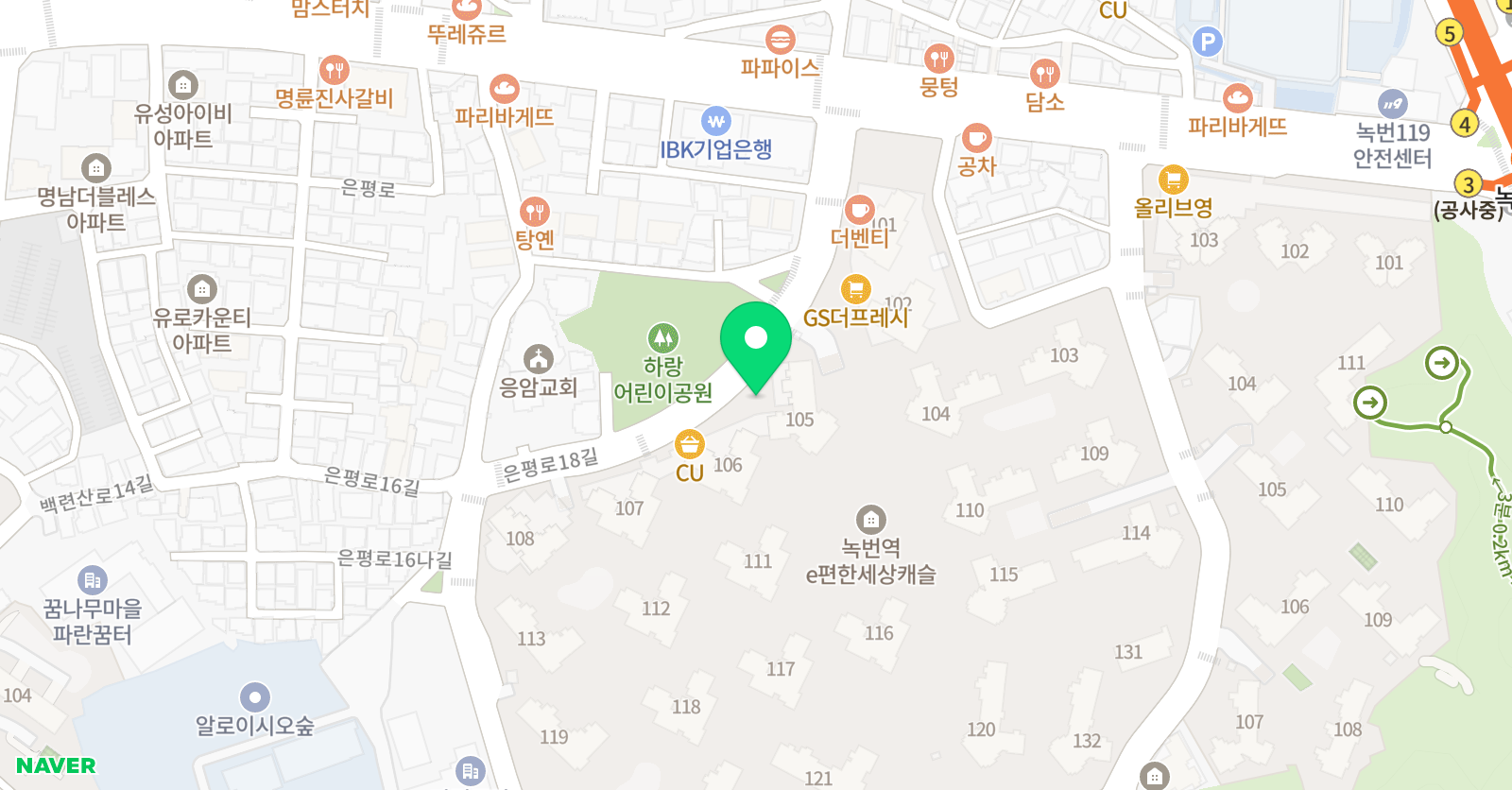 영렘브란트 녹번센터 위치