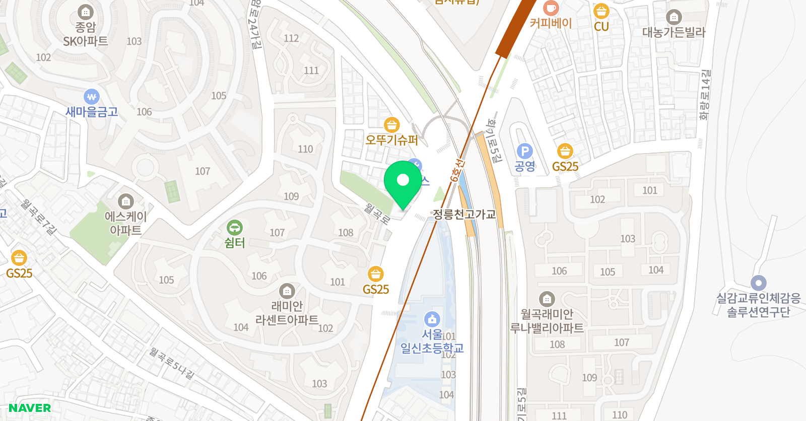 뮤엠영어 일신초점 위치