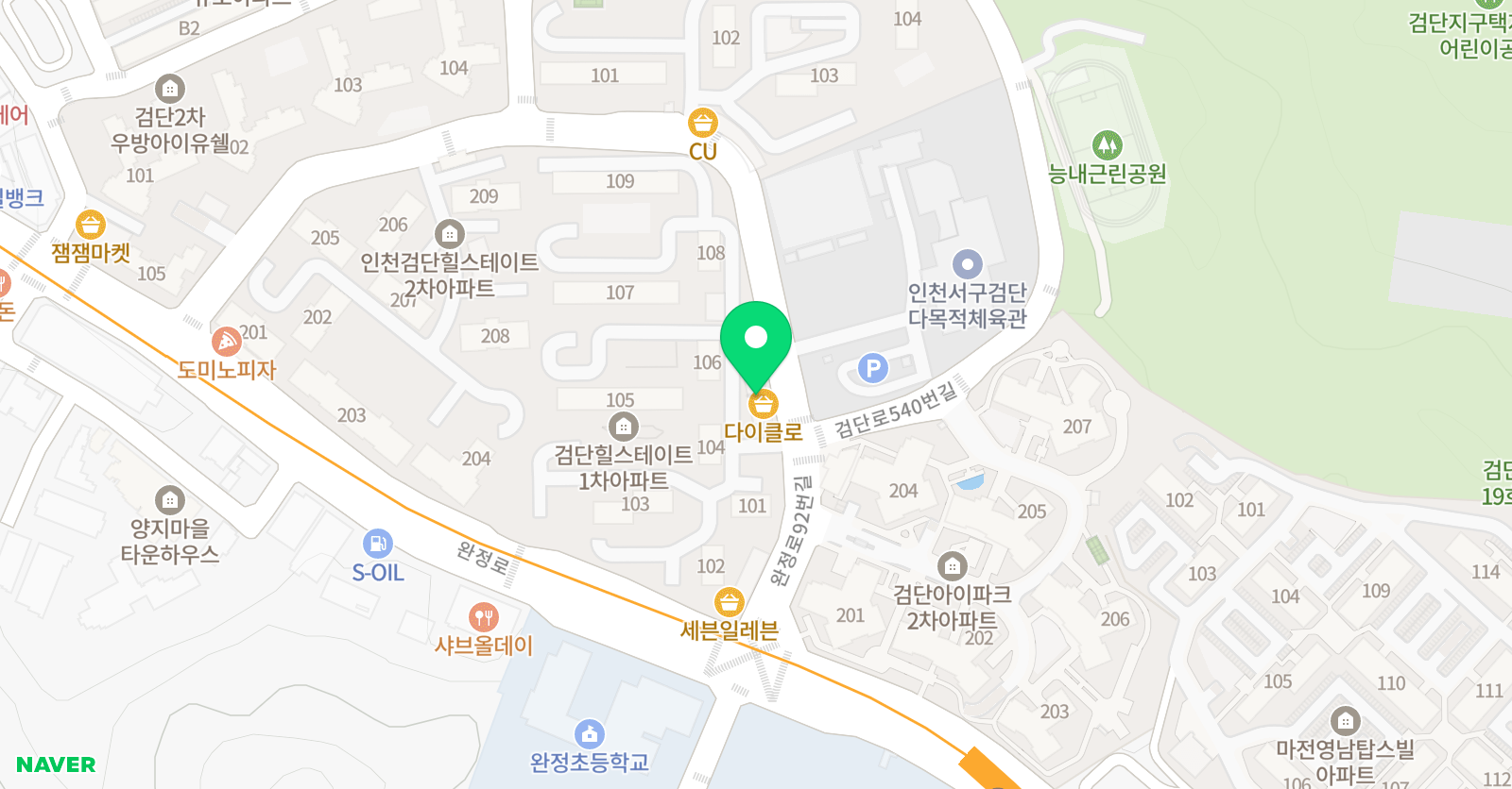 국가대표백호 태권도장 위치