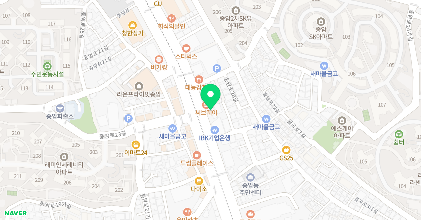 시매쓰 성북점 위치