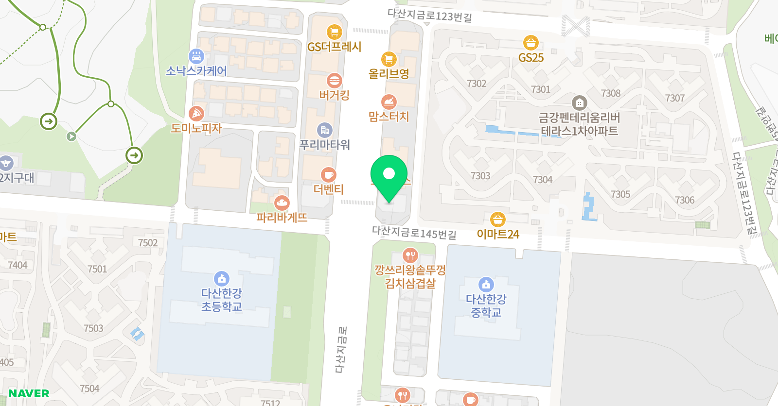 용인대 국가대표 태권도 위치