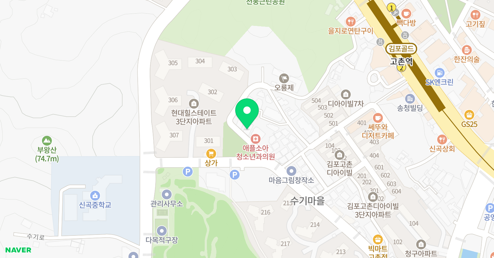 고운선발레아카데미 위치