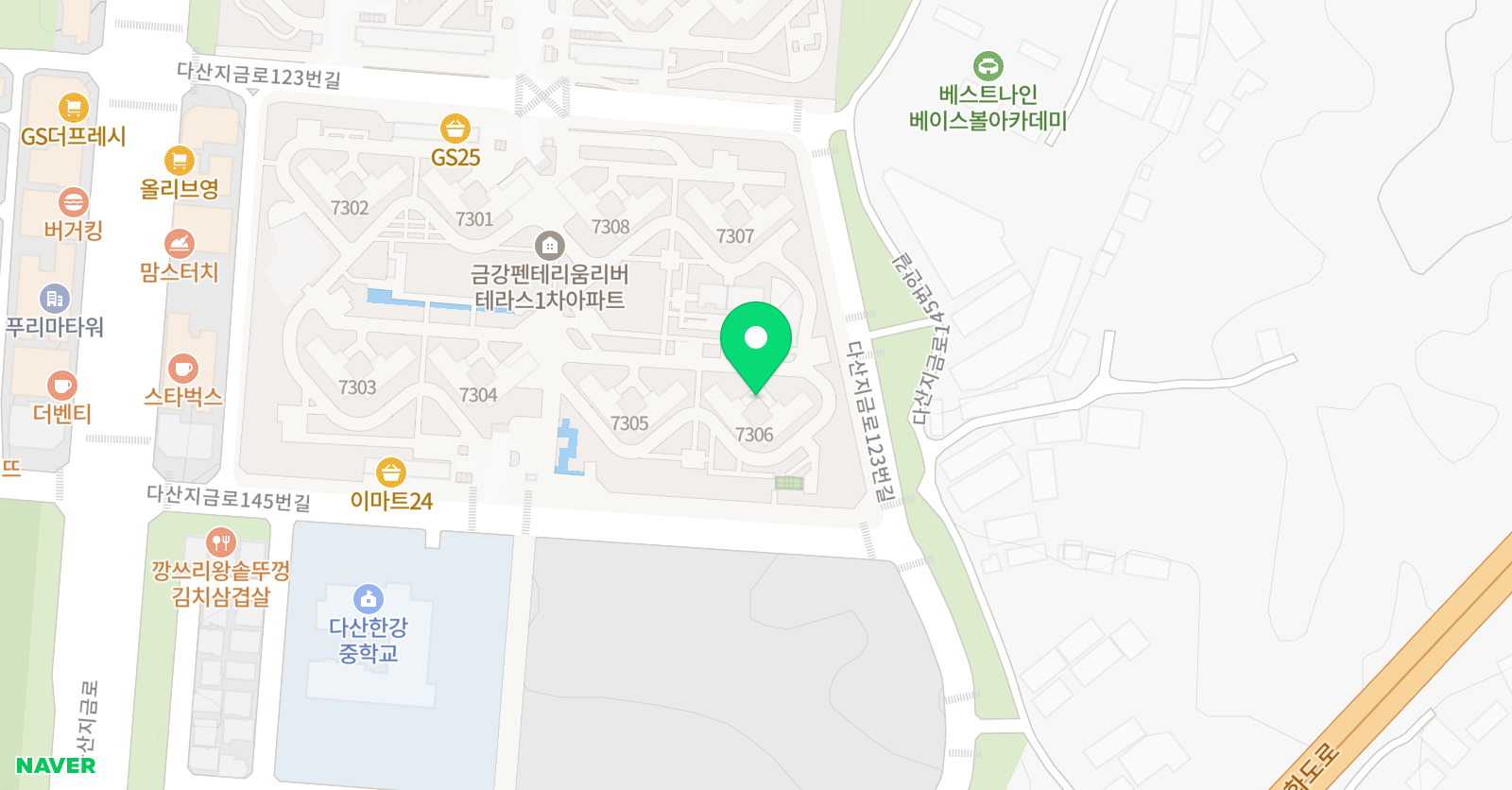 아소비 남양주 다산금강1차점 위치