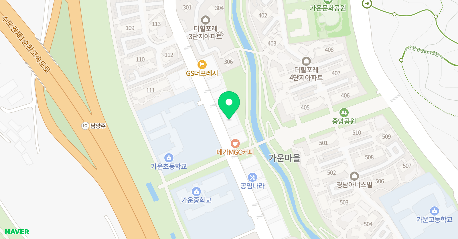 가온 음악학원 위치