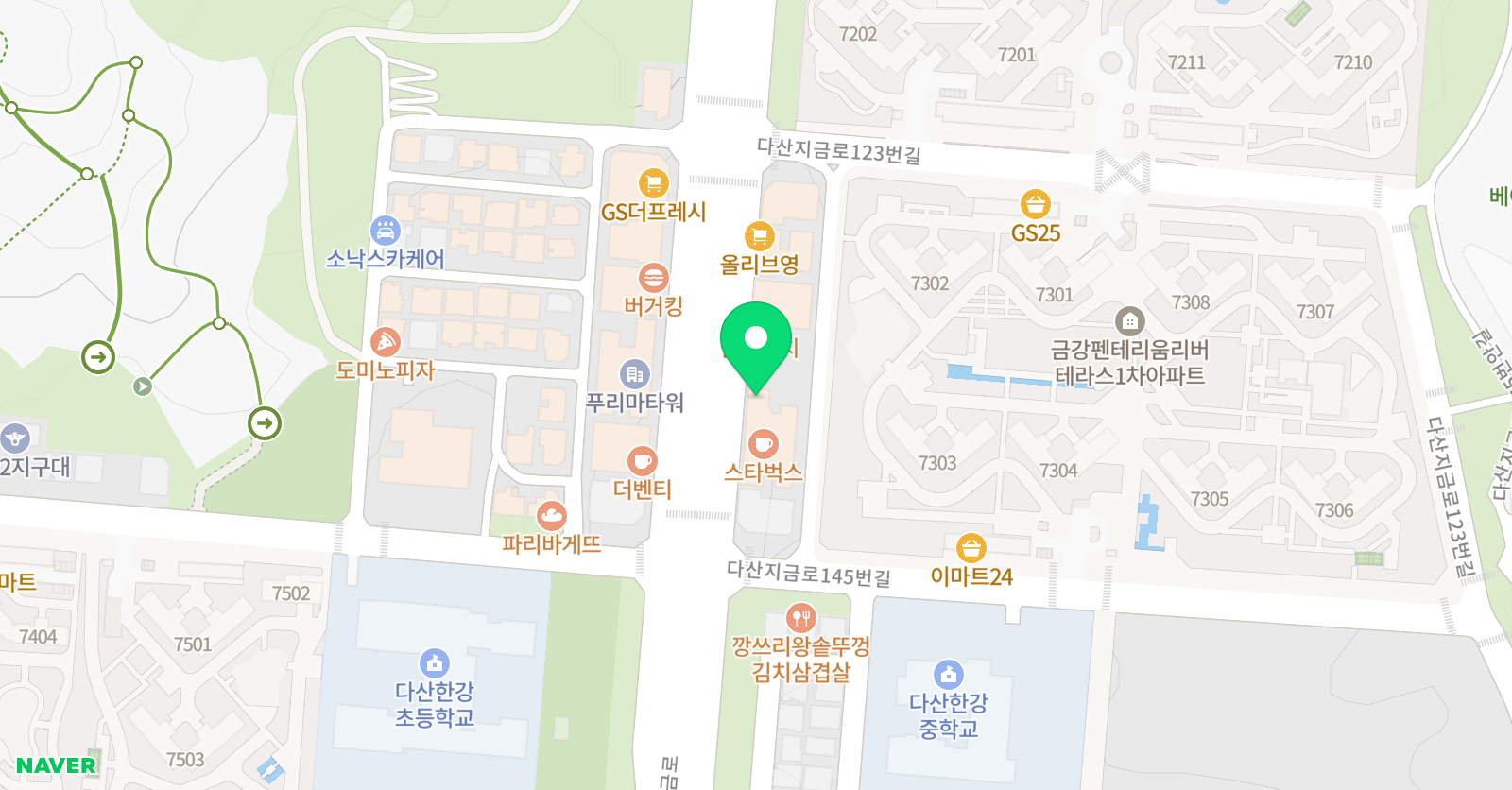 수학의힘 다산 지금캠퍼스 위치