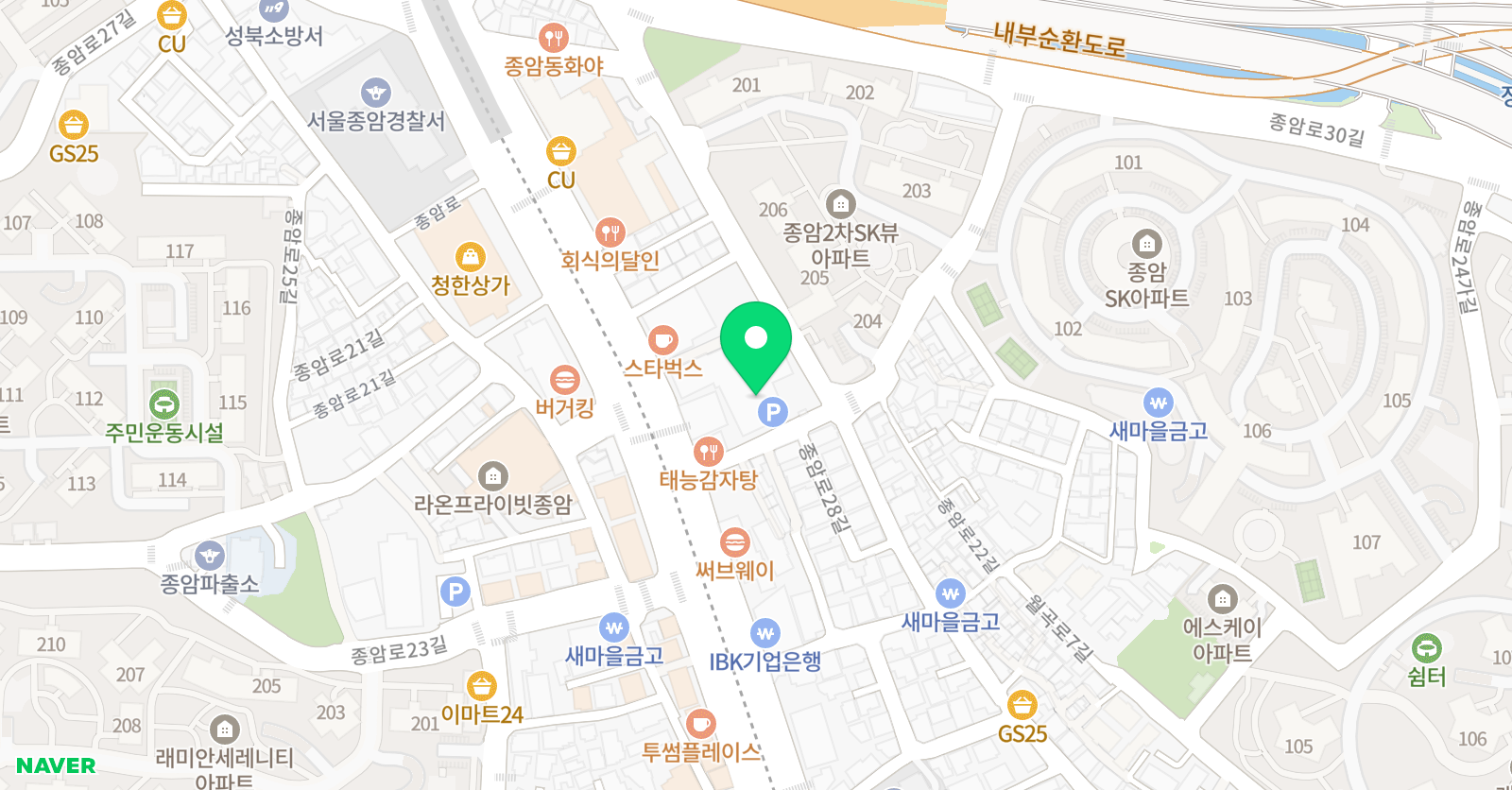 리드인 종암센터 위치