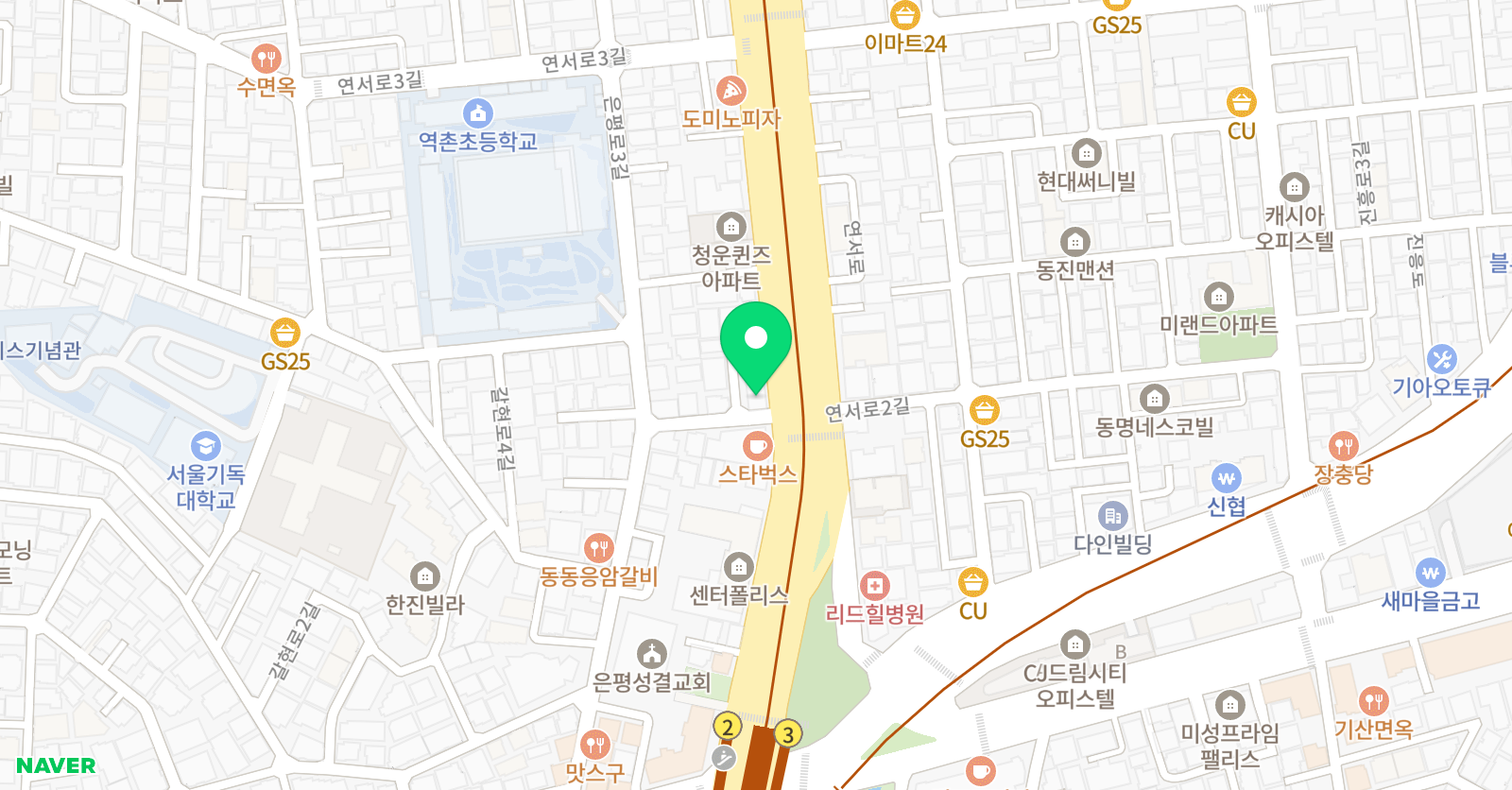 에스와이 영어수학학원 위치